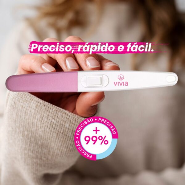VIVIA Teste de Gravidez Preciso, rápido e fácil