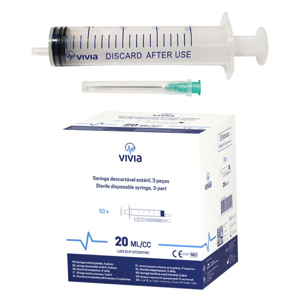 Seringa descartável de 20ml/cc