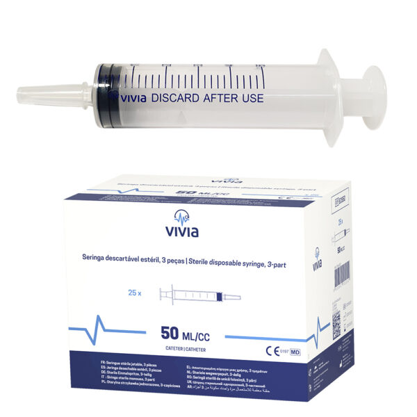 Seringa com bico de cateter 50ml/cc